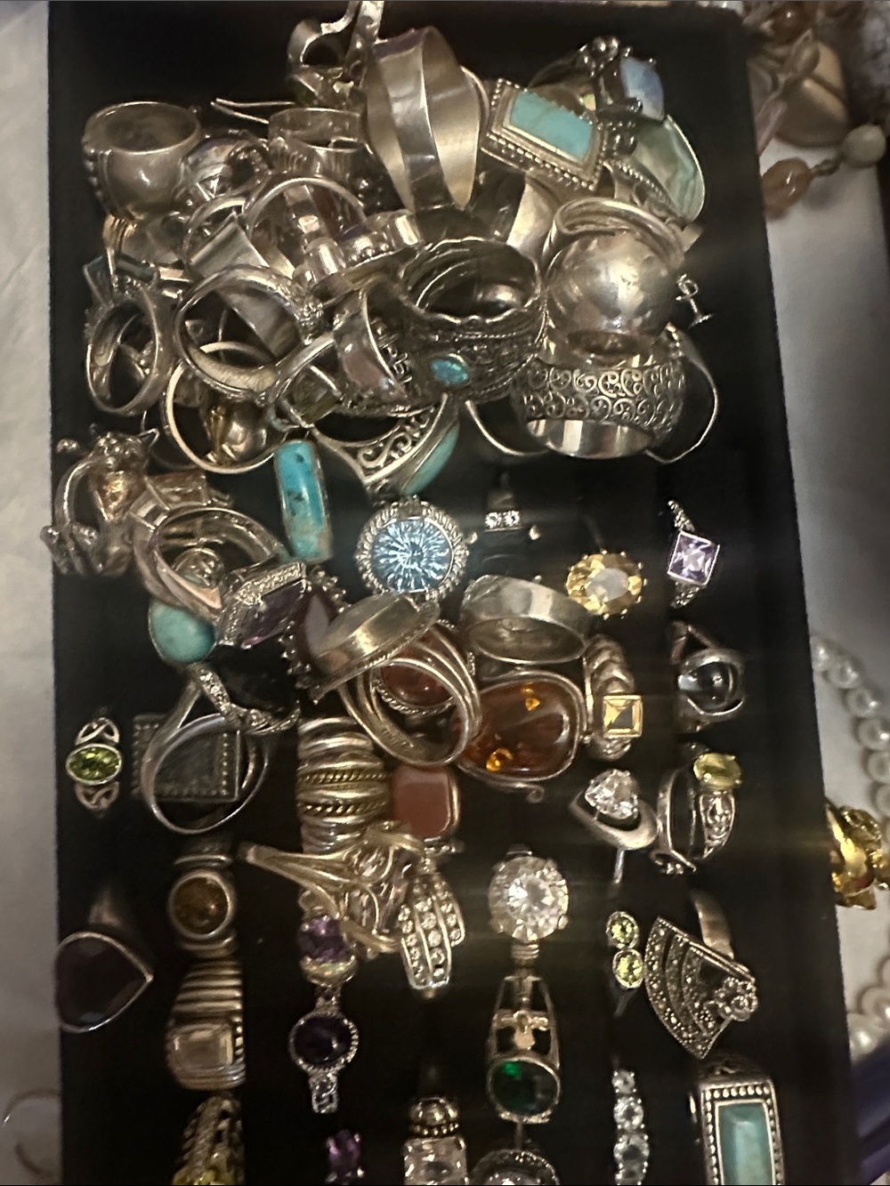 Sterling silver and estate jewelry sales.Live show.